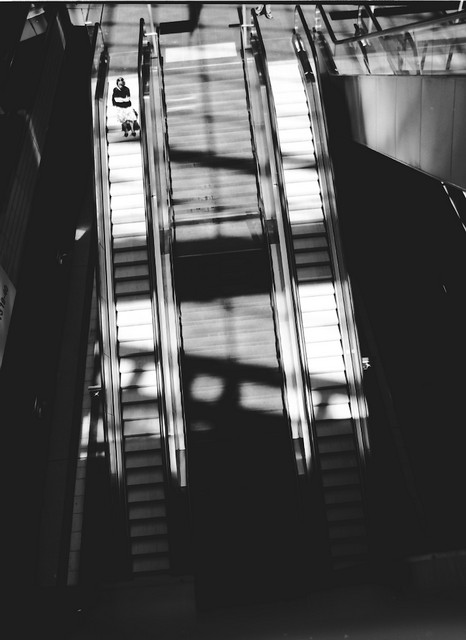 Loneliness on an Escalator, Berlin