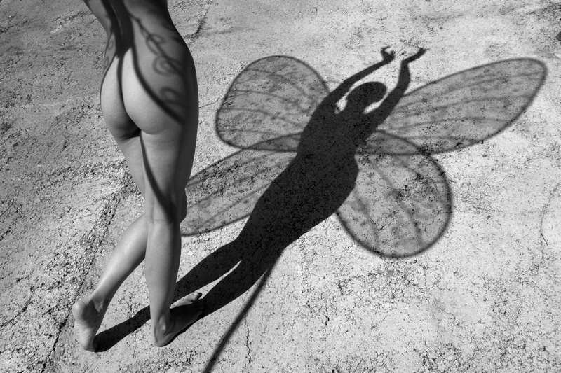 Channeling a Butterfly (Female Nude)