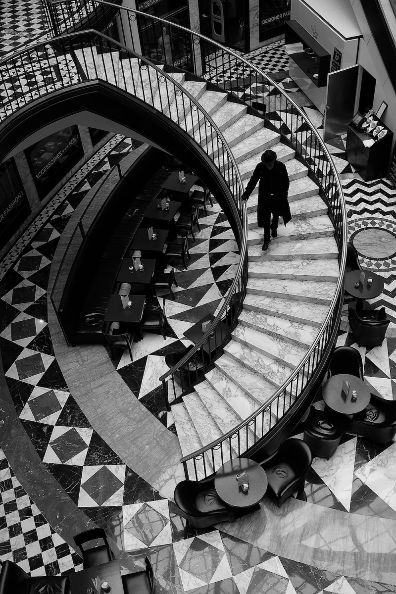Man on Stairs, Berlin