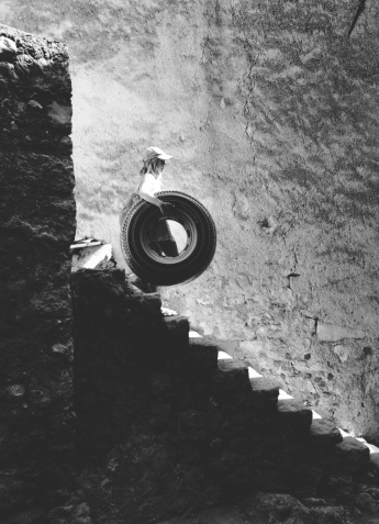 Tire and Stairs