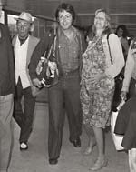 Daily Mirror - Paul McCartney and his Pregnant Wife Linda at Heathrow Airport, London
Click for more Images